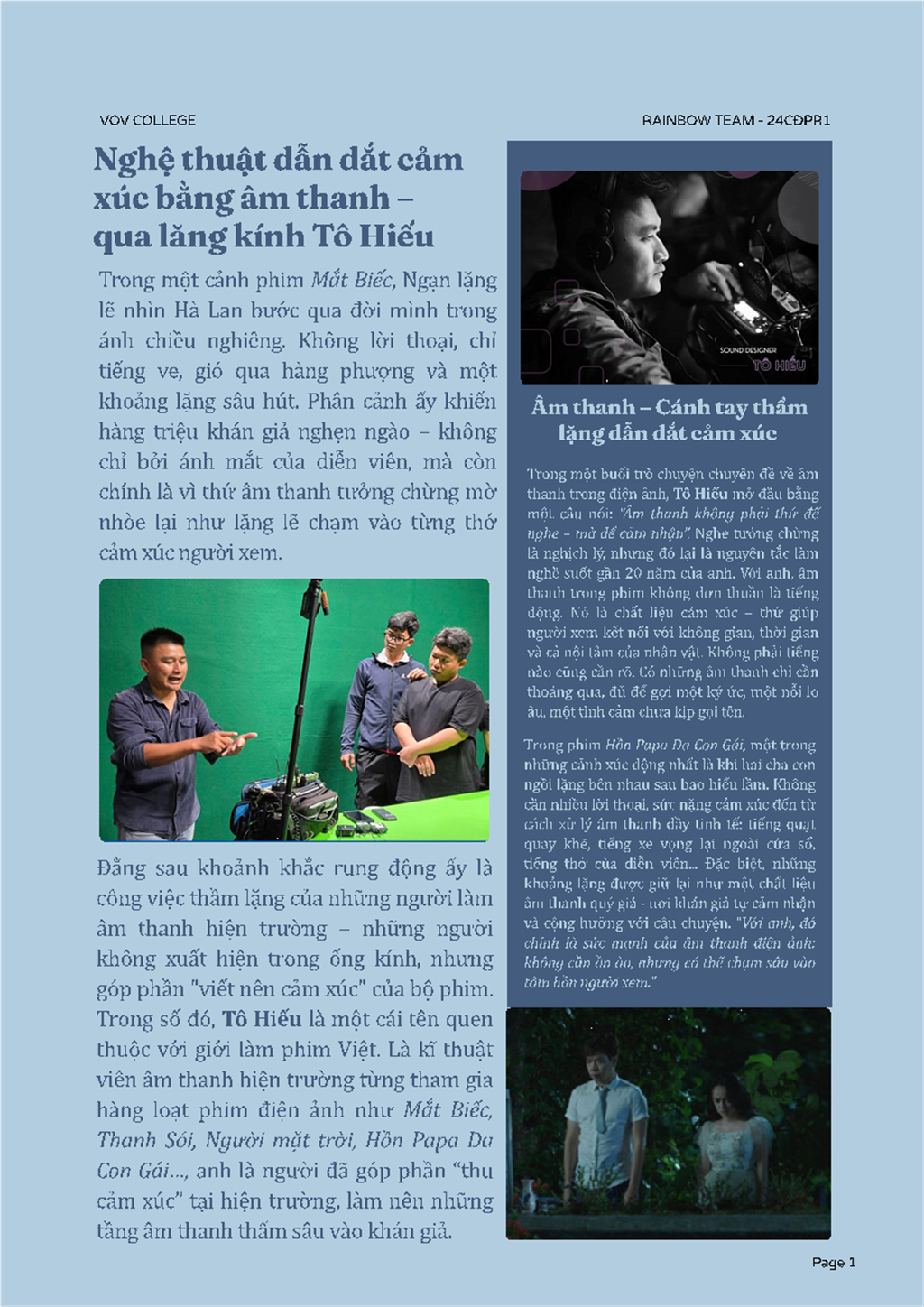 Một góc nhìn liên ngành từ workshop âm thanh