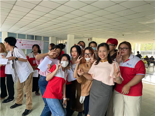 Ngày hội hiến máu tại trường Cao đẳng Phát thanh – Truyền hình TT (VOV college)